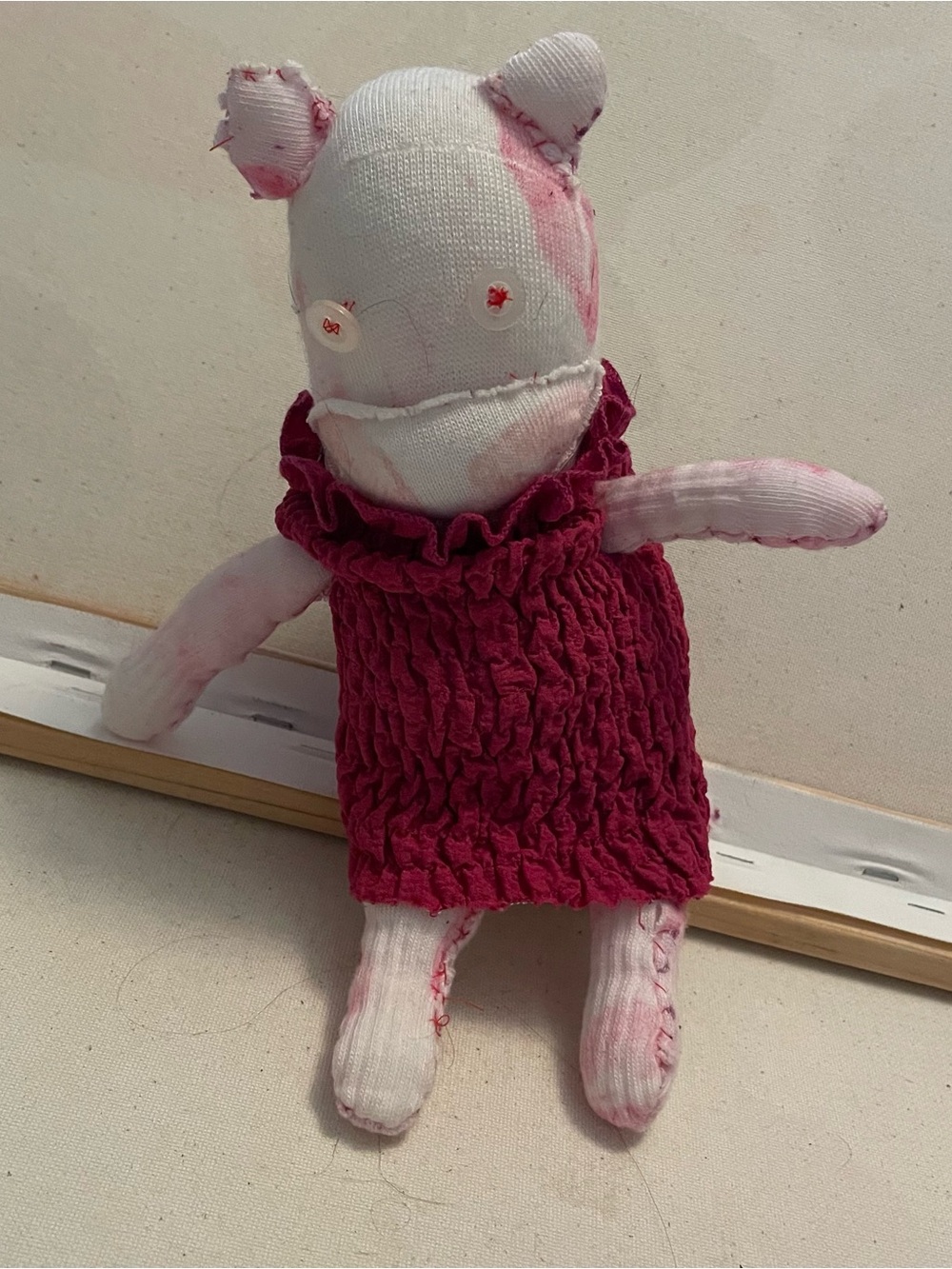 Ugly doll sock monkey homemade loose eye for aesthetic plush